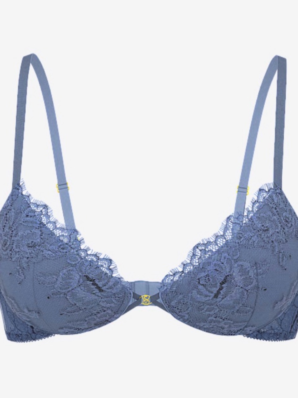 VS Very Sexy Denim Rose Lace Push-Up Bra
